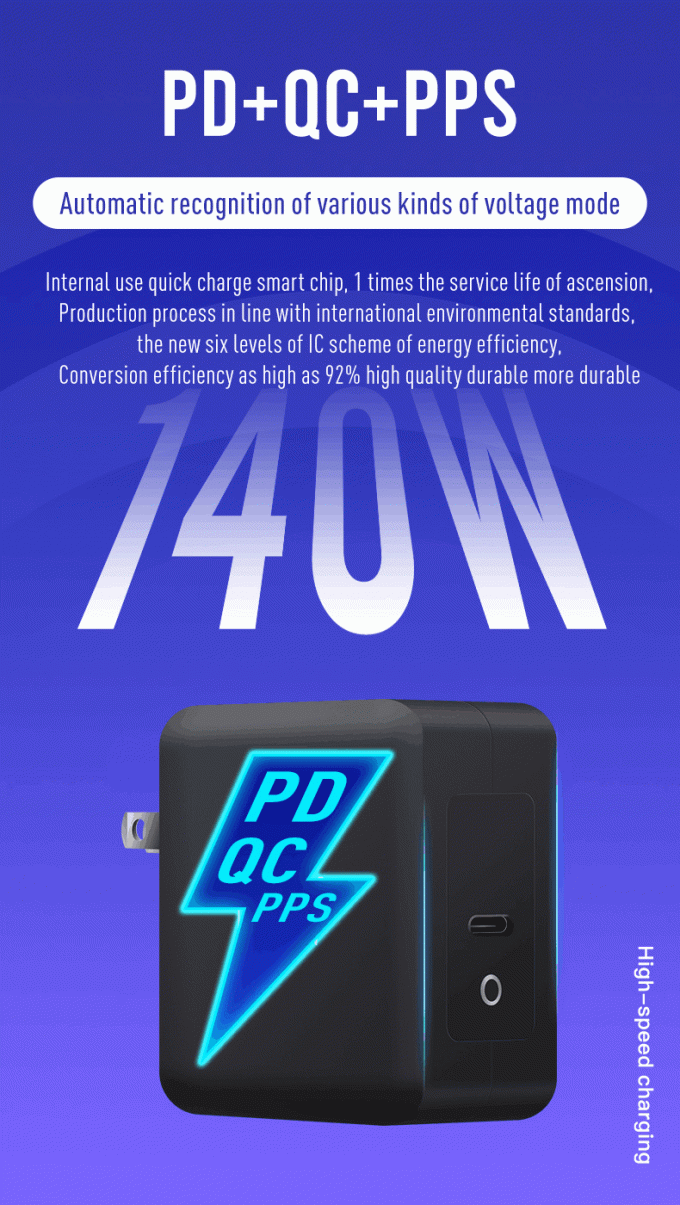 US 2P PD Charger with USB-C 140W”