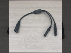 2M Iec320 Cavo di estensione a filo nero esposto