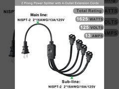 NEMA 1-15P cavo di alimentazione di estensione