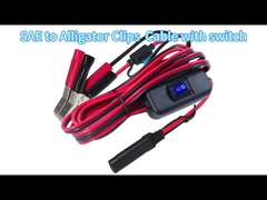 SAE ad Alligator Clip Cable con interruttore