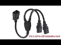 C20 a 2xC13 Corde di alimentazione Y-Splitter 15A 250V