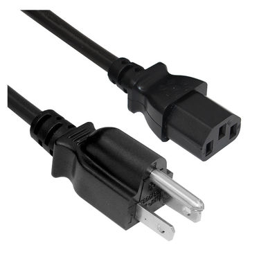 NEMA 5-15P universale a IEC C13 cavo di alimentazione 10A 250V UL certificato per computer/server/attrezzature mediche