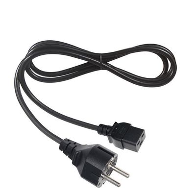 30A 240V Cable 1.5mm Shuko VDE Amplifier Cord IECC19 Female Connector Pdu Ac Power Plug