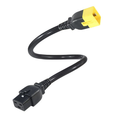 Cavo di prolunga di alimentazione C19 a C20 con blocco 16A 250V 14AWG