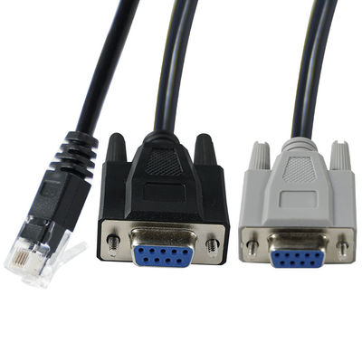 RJ45 a doppio cavo convertitore seriale maschio DB9 per dispositivo di comunicazione splitter server console