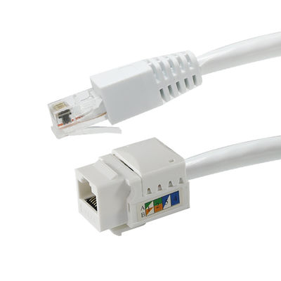 Cat6 RJ45 Keystone Inline Coupler senza utensili da femmina a femmina per pannelli di patch Ethernet o piastre murali 8P8C Adapter di rete LAN