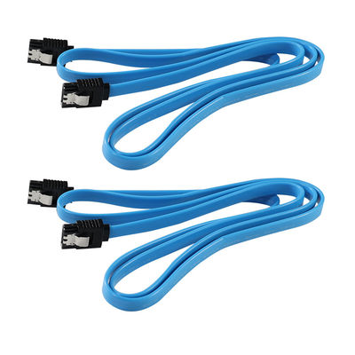 Cavo dati SATA 3.0 ad angolo retto/diritto con chiusura di blocco per connessione HDD/SSD/ODD 6 Gbps, 3 ft/5 ft/6 ft
