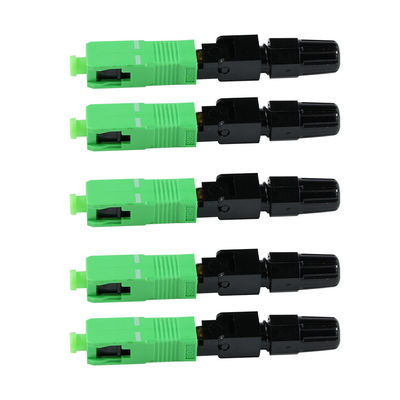 SC APC Simplex Single-Mode Fiber Optic Patch Cable