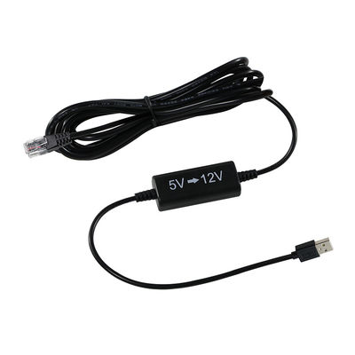 USB a RJ45 Ethernet Power Injector Cable da 5V a 12V Step-Up Converter per telecamera IP, router, Mini POE Device