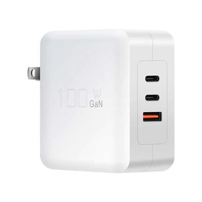 Caricabatterie da parete GaN da 100 W con doppia presa USB-C e USB-A