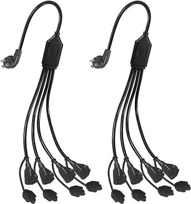 NEMA 5-15P a 4-way US Outlet Power Splitter Cord 125V 15A