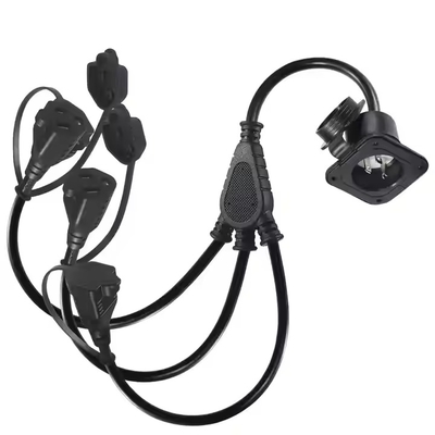 NEMA 5-15P a 2x 5-15R Y Splitter Power Extension Cable- 2 prese, 125V/15A, UL elencato per uso interno