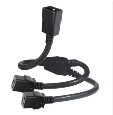 C20 a Doppio C19 Cavo Sdoppiatore di Alimentazione, 250V 16A, Cavo di prolunga IEC per impieghi gravosi per PDU, Server, Data Center