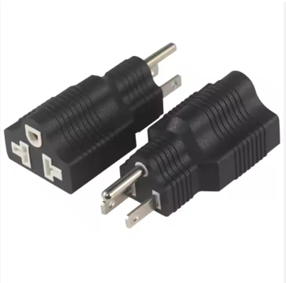 Adattatore con spina ad angolo retto NEMA 5-15P a 5-15R 15A 125V