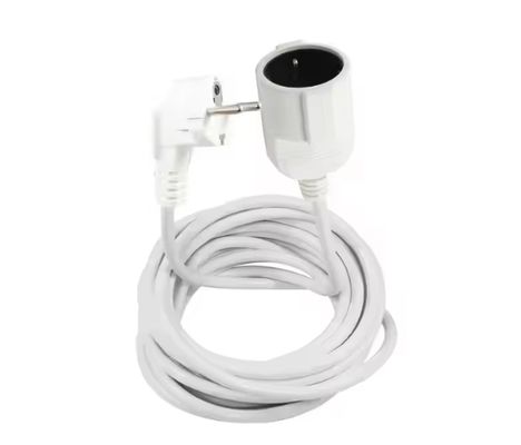 Prolunga elettrica a 3 poli con messa a terra per computer ed elettrodomestici