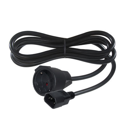 Cavo adattatore VDE CE approvato IEC C14 a Schuko H05VV-F 3G1.0mm²