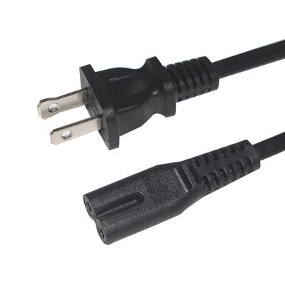 18AWG NEMA 1-15P C7-US 2 Prong Cordone di alimentazione elettrica Figura 8 connettore