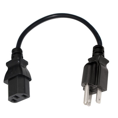 NEMA 5-15P universale a IEC C13 cavo di alimentazione 10A 250V UL certificato per computer/server/attrezzature mediche