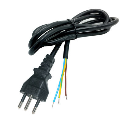 Cavo di alimentazione a 3 pin brasiliano con connettore IEC C13 10A 250V