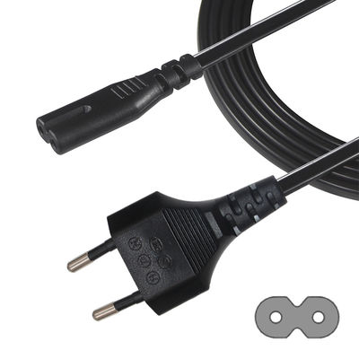 VDE approvato cavo di alimentazione elettrica per computer portatili con presa UE 2PIN e C7 C8 IEC