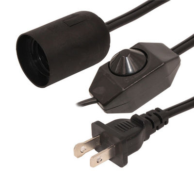 16AWG US Power Cable 2Prong Salt Lamp Power Cord con E12 E14 E26 E27