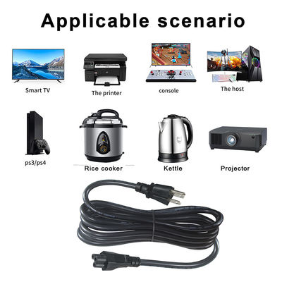 Nema 515P To IEC C5 Boiler Plug Rice Cooker Power Cord 3Pin Retracibile