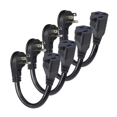 US 5-15p a Nema 5-15r Femminile Plug Corde di alimentazione elettrica per PC 1FT 2FT