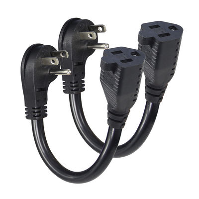US 5-15p a Nema 5-15r Femminile Plug Corde di alimentazione elettrica per PC 1FT 2FT