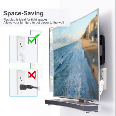 Cavo di alimentazione NEMA 5-15P a 5-15R 1FT 2FT per alimentatore PC