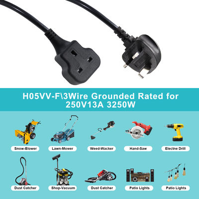 Cavo di prolunga UK a 3 pin 1M 13A 250V CA