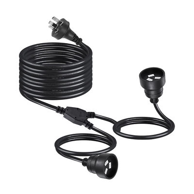 Cable di estensione interno 3M 3 Prong Maschio a doppia femmina Y Splitter Power Cord