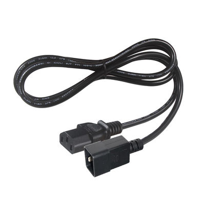 10A IEC Femminile C20 a C13 Corde di alimentazione elettrica VDE 2 Ft Corde di estensione nera