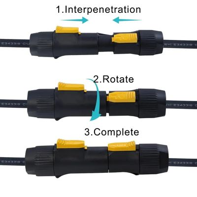 Cable PowerCon True1 Maschio a Femmina 20A per la sicurezza e la sicurezza per la luce sul palco