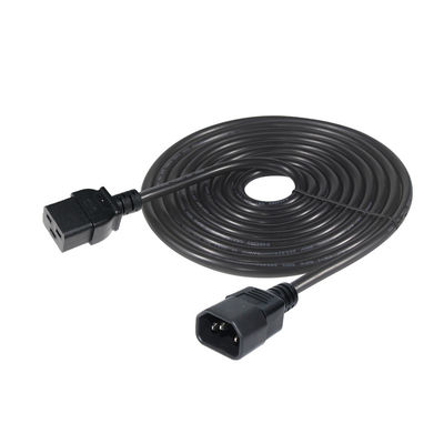 Cavo di alimentazione a corrente alternata di 16 Amp Industrial C14 Plug VDE 15A 250V 14AWG