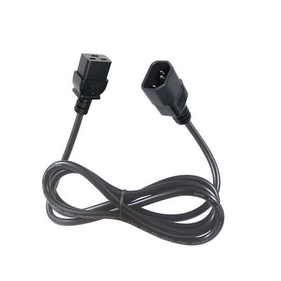 Cavo di alimentazione a corrente alternata di 16 Amp Industrial C14 Plug VDE 15A 250V 14AWG