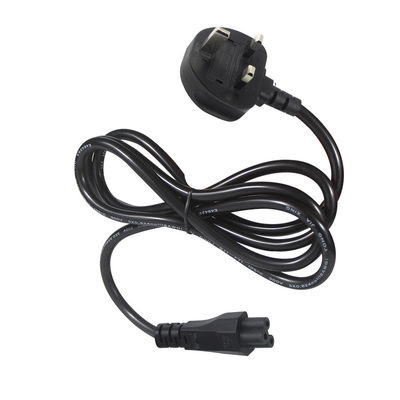 Cavo di alimentazione UK BS1363 con connettore IEC C5, fusibile da 3A, 250V