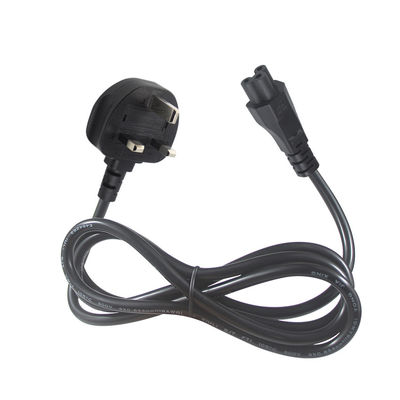 Cavo di alimentazione UK BS1363 con connettore IEC C5, fusibile da 3A, 250V