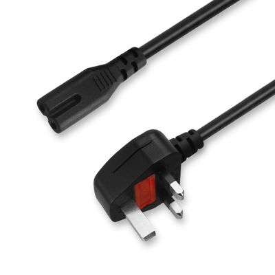Conduttore di rame puro 1,5 m Nero Figura 8 cavo di alimentazione IEC C7 Cavo di alimentazione UK
