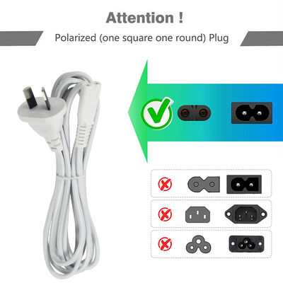ROHS Standard Figure 8 2 Prong C7 Cordone di alimentazione elettrica 2Pin Ps5 Cable di alimentazione