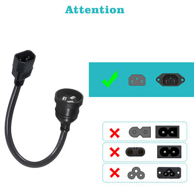 240V 3 Prong IEC 320 C14 Corde di alimentazione elettrica per una connessione TV fluida In Australia