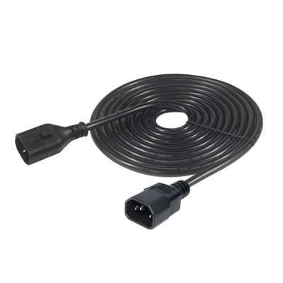 OEM 1.5M Computer AC Corde di alimentazione elettrica IEC C14 Plug To IEC C13 connettori femminili