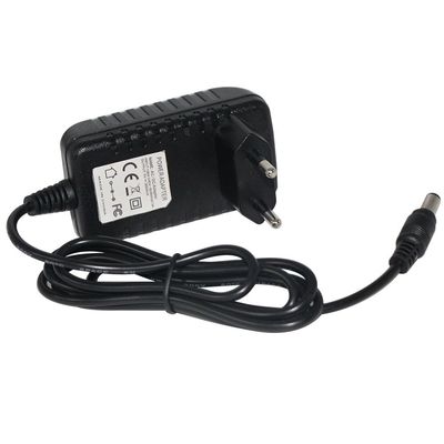 Bianco 1m 24AWG 12W caricabatterie a parete Kc 220V 1A trasformatore Ac Dc 5.5*2.1mm adattatore di alimentazione 12V 2A 24W