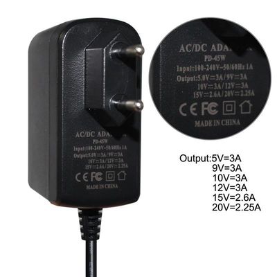 Giubbotto in PVC 18W 36W 12V Adapter USB-C 9V 3A 5V 3A alimentatore portatile tipo c caricabatterie