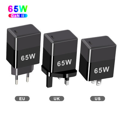 Protezione da cortocircuito 65W GaN caricabatterie con QC4.0 PD e USB C Ports EU/US/UK Plug