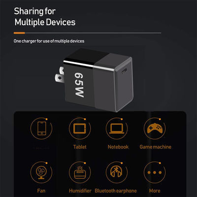 Protezione da cortocircuito 65W GaN caricabatterie con QC4.0 PD e USB C Ports EU/US/UK Plug