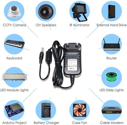1A Adattatore DVR regolabile da 3 a 12 V DC 12V 2A Uscita Adaptatore di alimentazione di commutazione AC-DC per CCTV