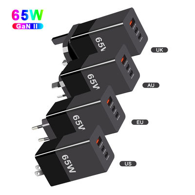 65W Mini Type-C Fast Charging PPS 65W GaN Charger con tre porte e tecnologia A 2C