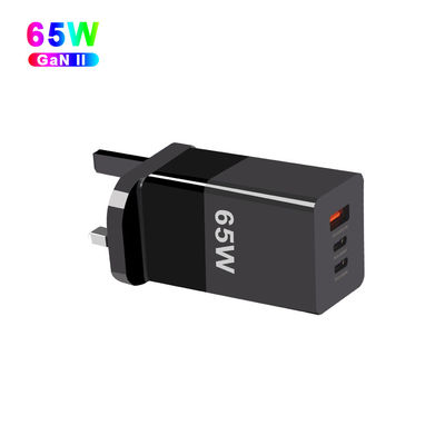 65W Mini Type-C Fast Charging PPS 65W GaN Charger con tre porte e tecnologia A 2C