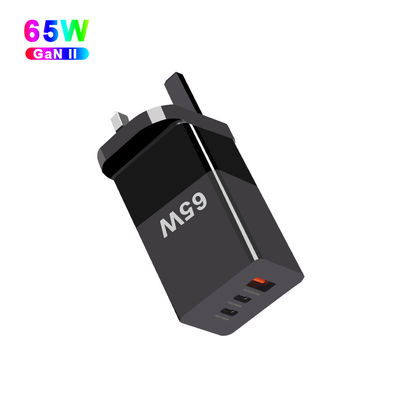 65W Mini Type-C Fast Charging PPS 65W GaN Charger con tre porte e tecnologia A 2C
