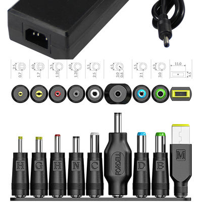 Adaptatore di alimentazione per desktop universale da 60W 1.8M Single Output CE/FCC certificato per laptop
